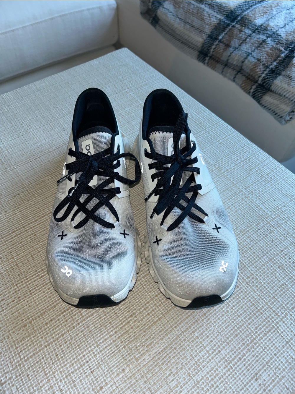 On Running Cloud X 3 Sneakers in White and Black